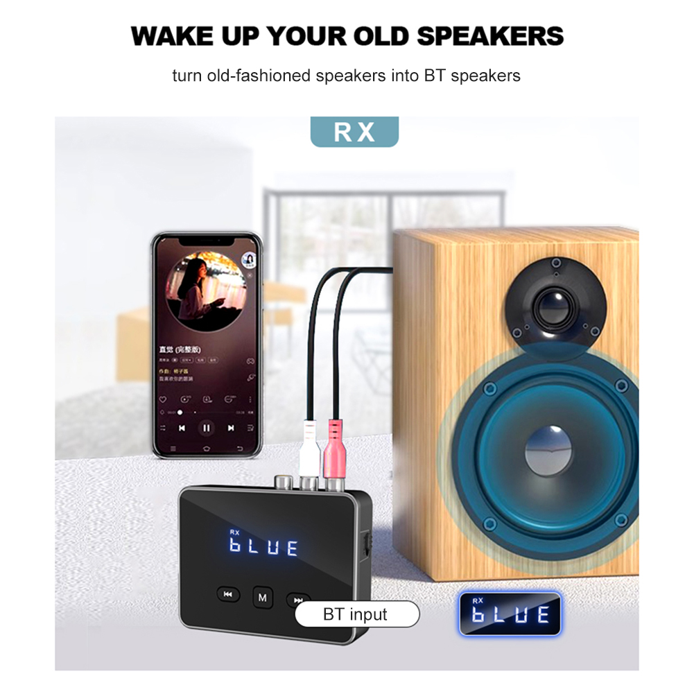 Bluetooth Adapter Receiver - BT 5.4 Transmitter Receiver with RCA