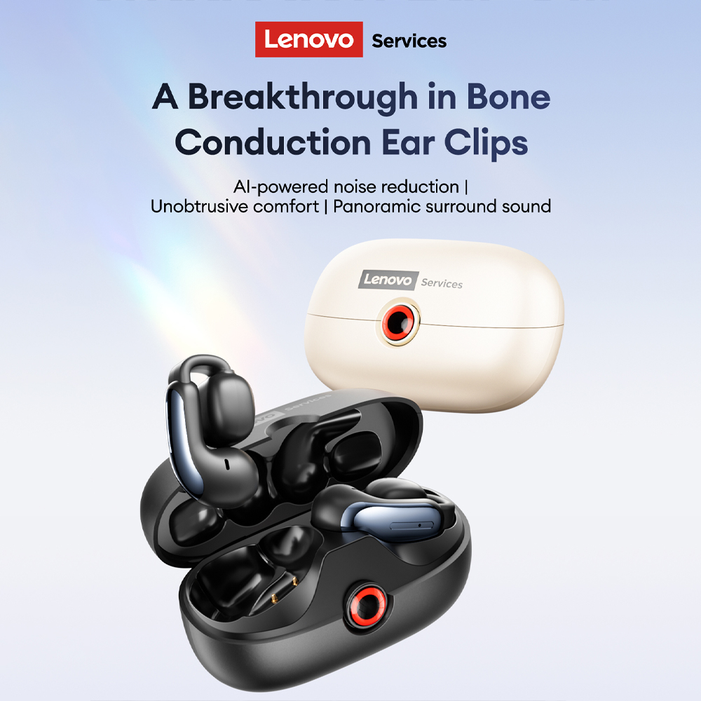 Wired Earphone Mic - Lenovo LES-108 Bone Conduction TWS Ear