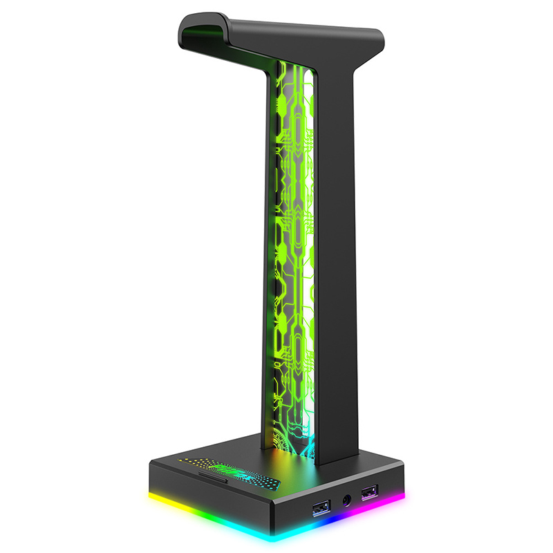 Gaming Headset Rgb - RGB Gaming Headphone Stand Dual USB