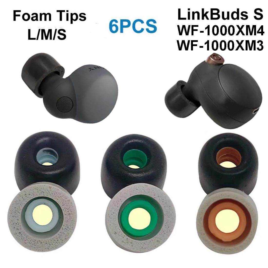 Earphone Foam Tip - Memory Foam Ear Tips For Sony