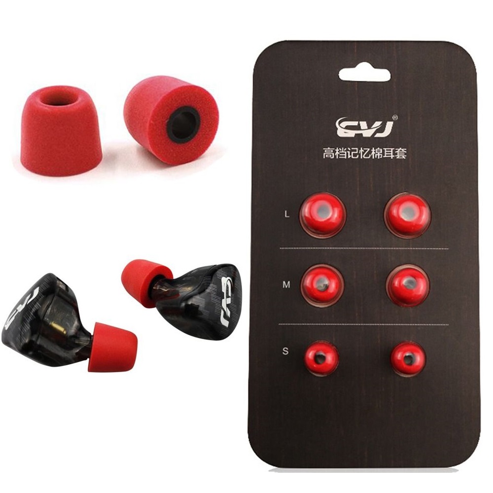Earphone Foam Tip - 3Pairs Upgrade Noise Isolating Comfortble Memory