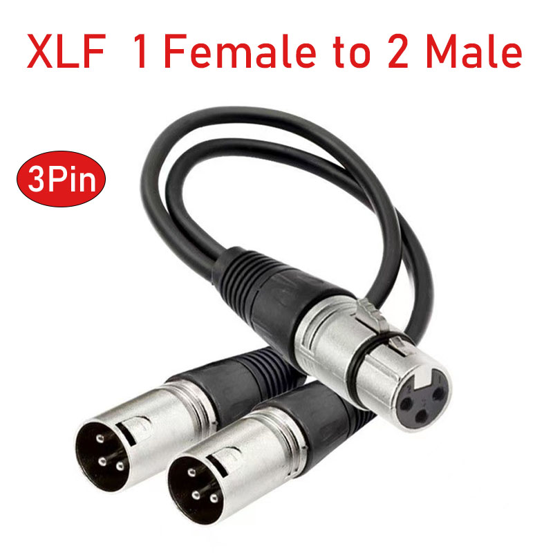 Audio Splitter Y - XLR Splitter Cable 3 Pin Female