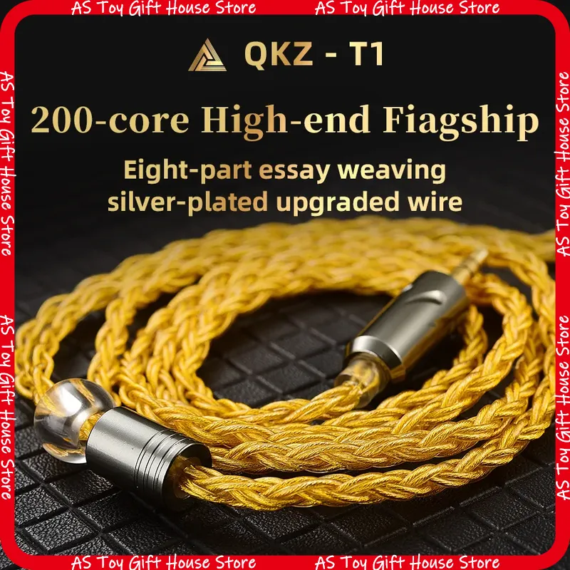 Audiophile Headphone Wired - 1.2M QKZ T1 -Headphone Upgrade Cable