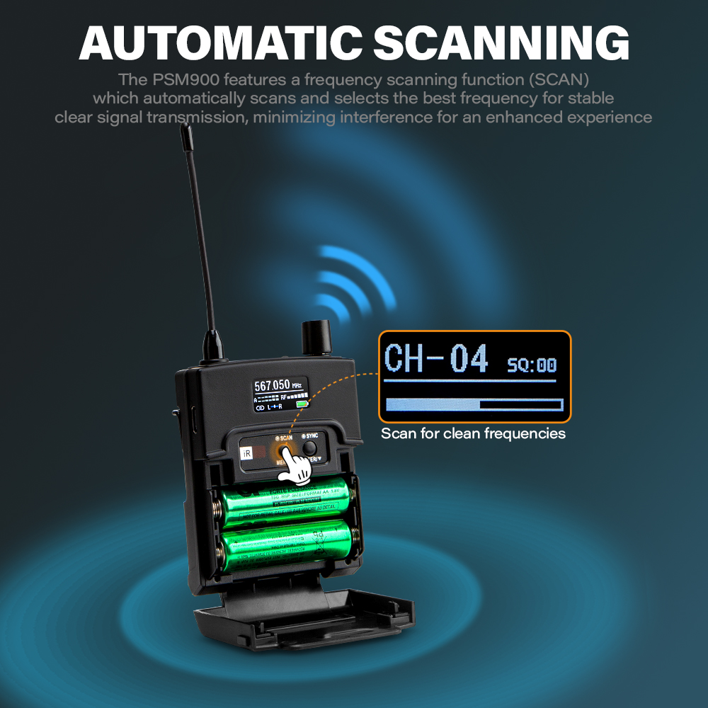 In Ear Monitor Iem - 32-Channel Wireless In-Ear Monitoring System Automatically