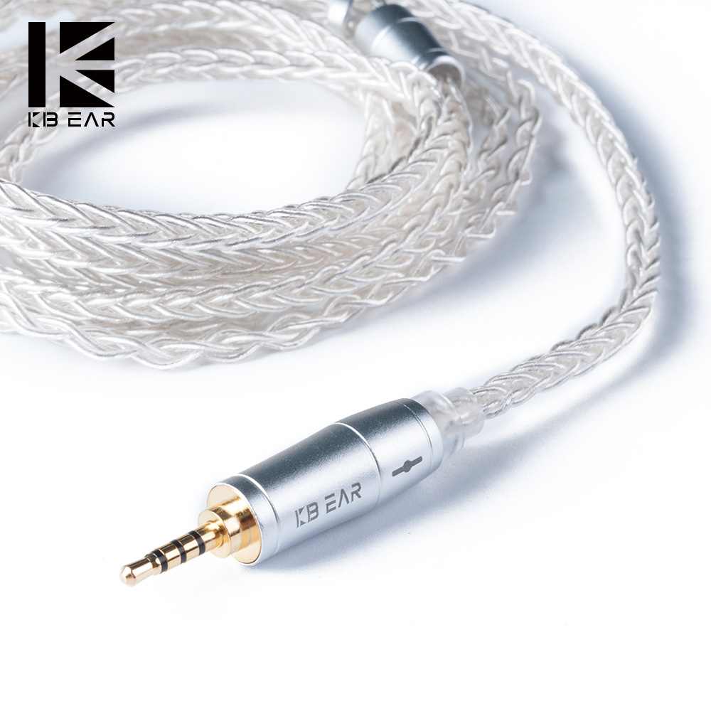 In Ear Monitor Iem - KBEAR 8 Core Upgraded Silver Wired
