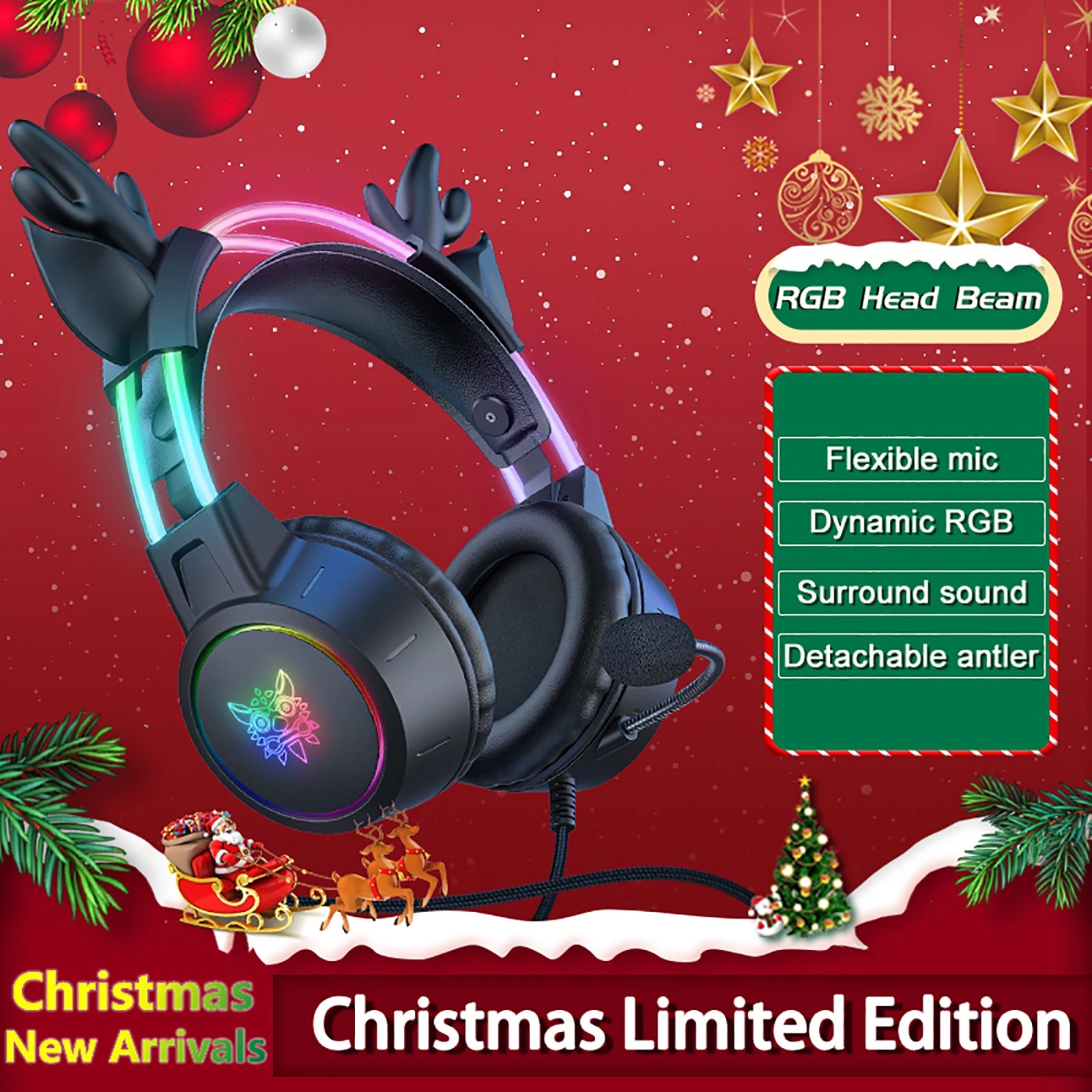 Gaming Headset Rgb - ONIKUMA Gaming Headset for 2024 New