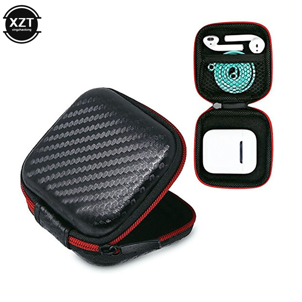 Headphone Case Hard - Headphone Bag Mini Zipper Square Hard