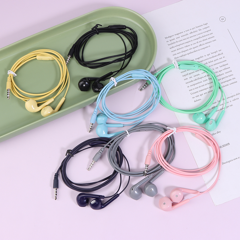 Wired Earphone Mic - U19 Smooth Surface Wired Earphones Super