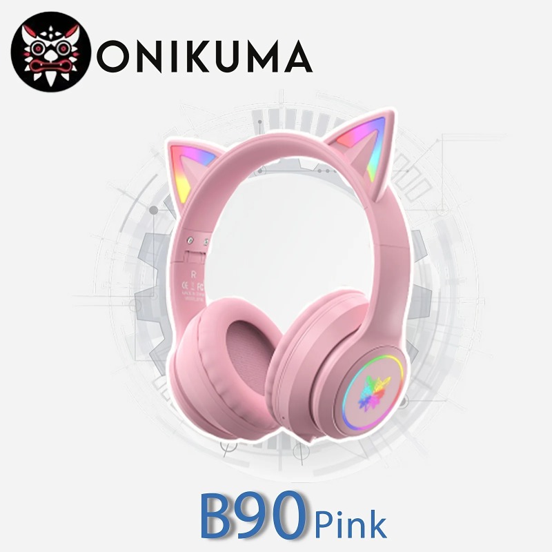 Onikuma B90 Pink Cat Ear Gamin - огляд і ціна Gaming Headset Rgb