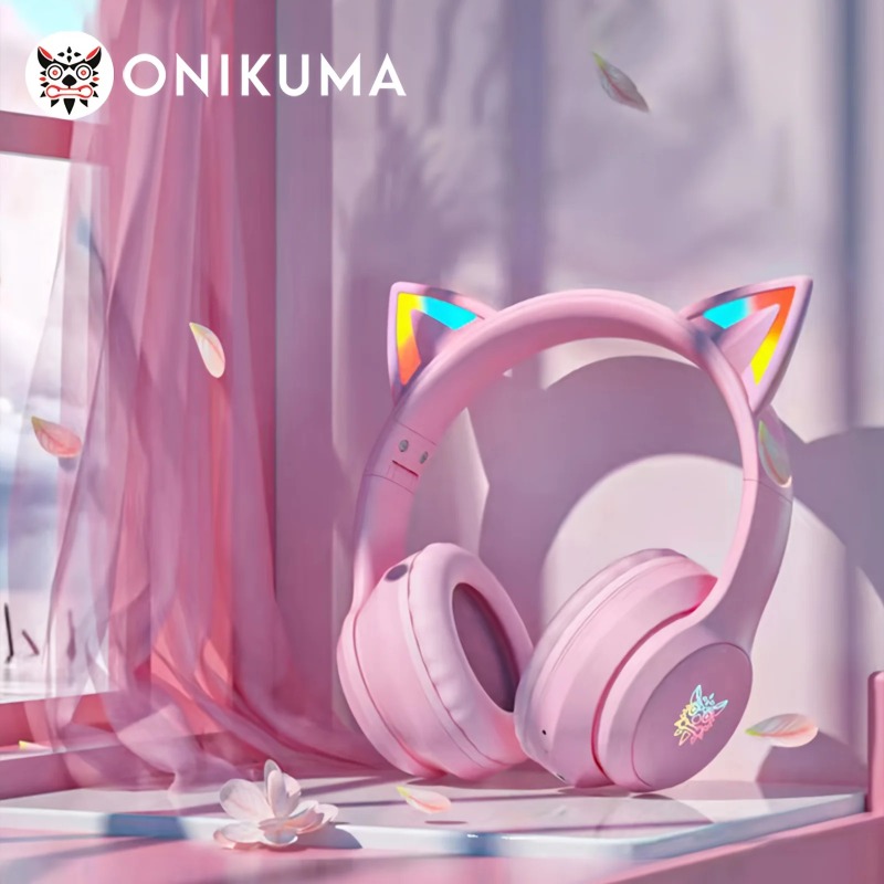 Onikuma B90 Pink Cat Ear Gamin - огляд і ціна Gaming Headset Rgb