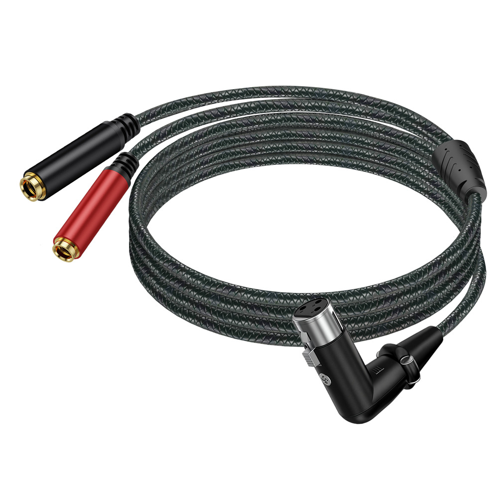 3Pin XLR Female To Dual 6.35mm - огляд і ціна Earphone Splitter Jack