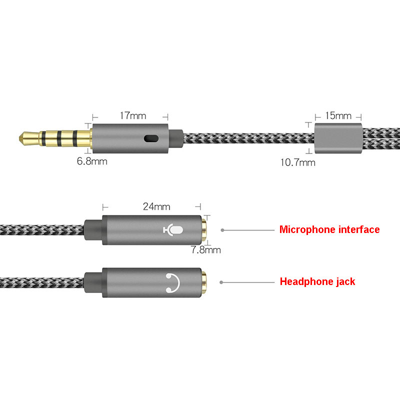 1PCS 3.5mm Audio Splitter Y Ja - огляд і ціна Earphone Splitter Jack