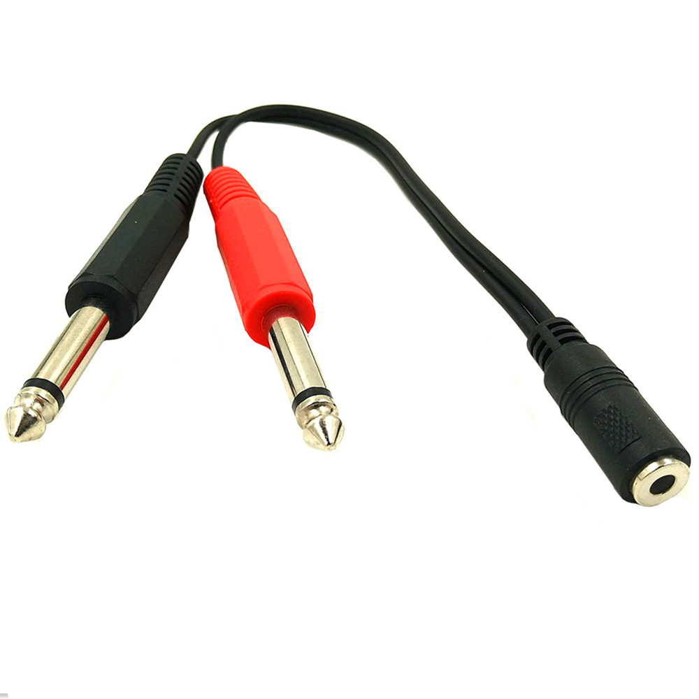 6.35 Mm Male To 2 6.35 Mm 3.5m - огляд і ціна Audio Splitter Y