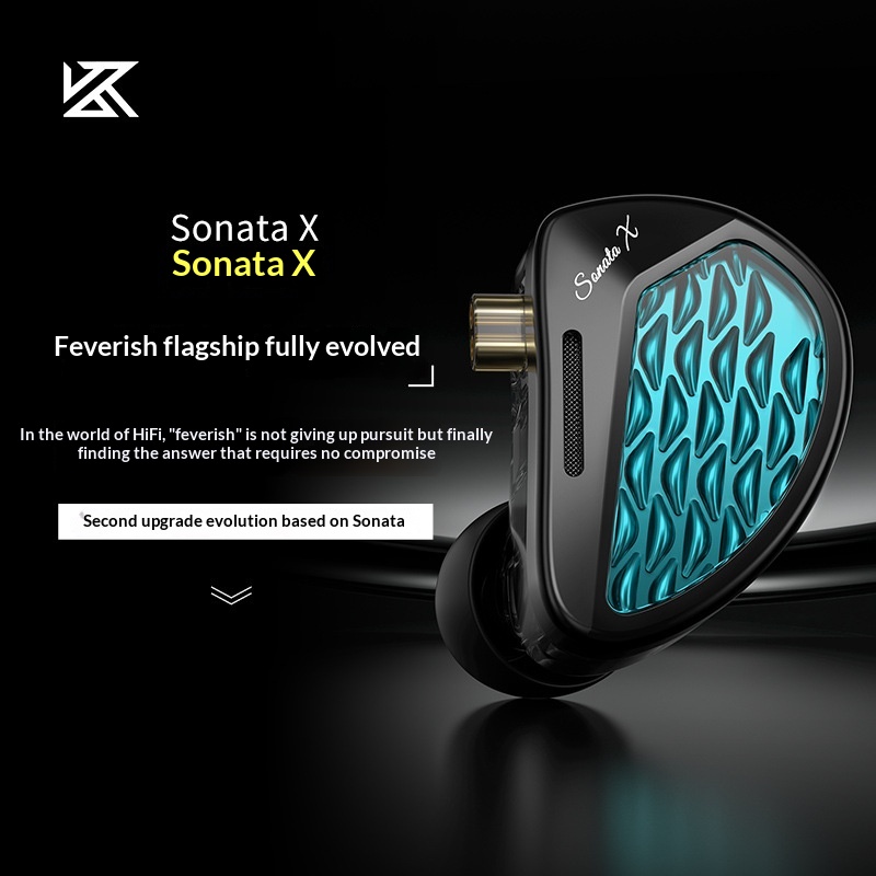 KZ Sonata X In-Ear Monitor Ear - огляд і ціна Audiophile Headphone Wired