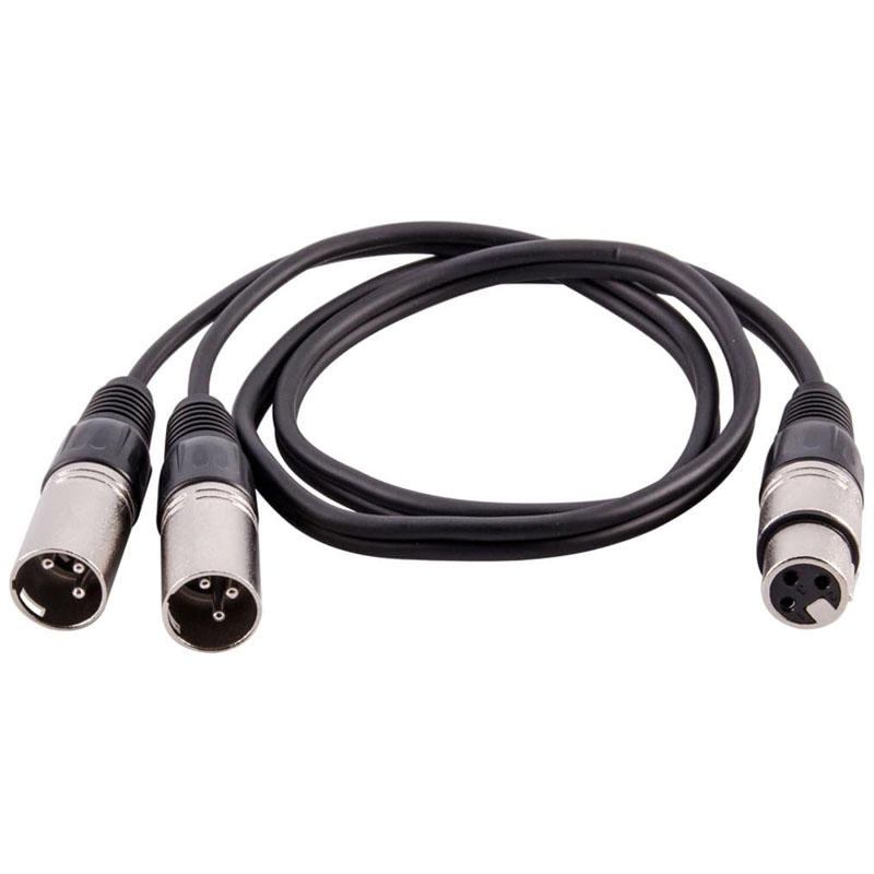 XLR Splitter Cable 3 Pin Femal - огляд і ціна Audio Splitter Y