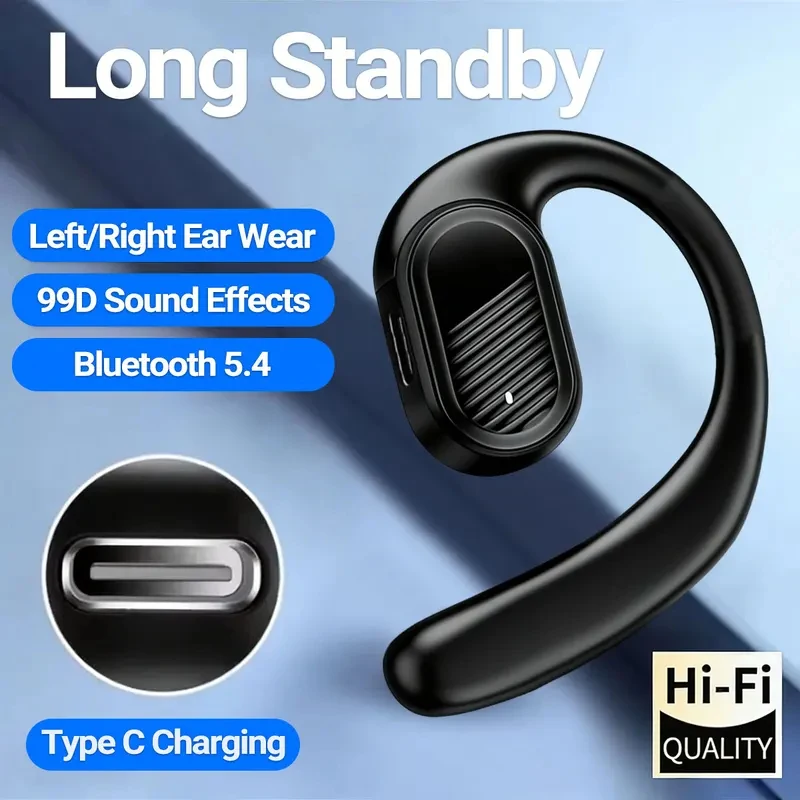Bluetooth 5.4 Open Wireless Ea - огляд і ціна Bluetooth Headset On Ear