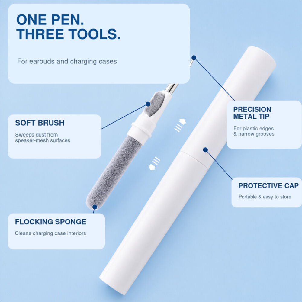 3-in-1 Earbud Cleaning Pen wit - огляд і ціна Earbuds Charging Case
