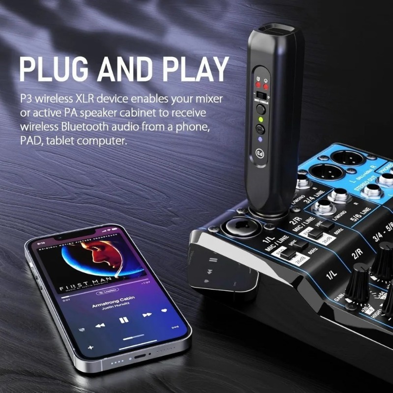 Wireless XLR Bluetooth Receive - огляд і ціна Bluetooth Adapter Receiver