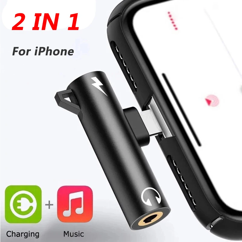 2 In1 Adapter Splitter For iPh - огляд і ціна Earphone Splitter Jack