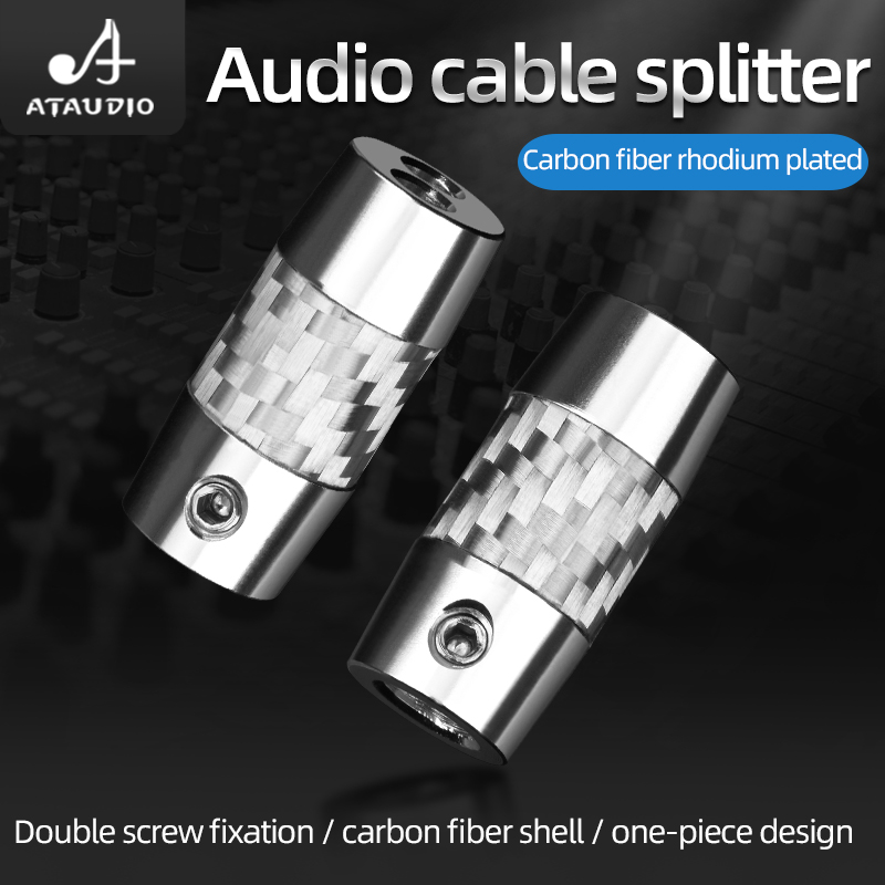 4pcs Carbon Fiber Y Splitter A - огляд і ціна Audio Splitter Y