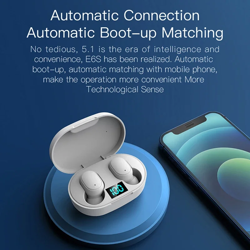 2026Hot-selling TWS E6S Fone B - огляд і ціна Bluetooth Headset On Ear