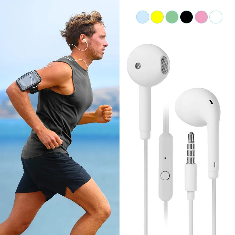 1/2/3/4Pcs Universal 3.5mm Ste - огляд і ціна Wired Earphone Mic