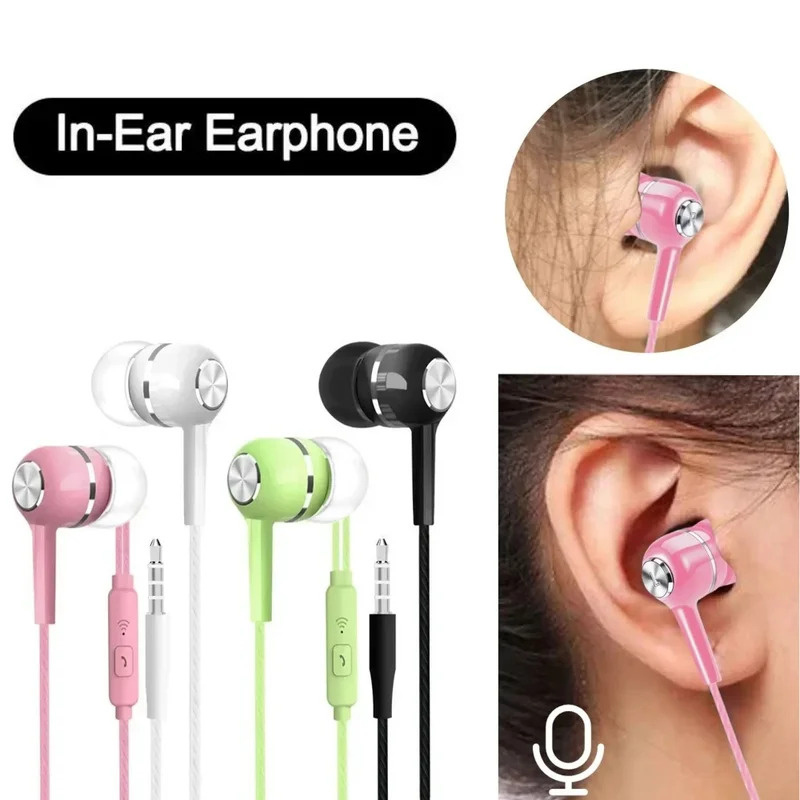 1/2/3/4Pcs 3.5mm Wired Earphon - огляд і ціна Wired Earphone Mic