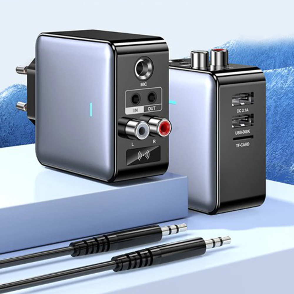 QC 2.0 H6 EU US Plug Daul USB  - огляд і ціна Bluetooth Adapter Receiver