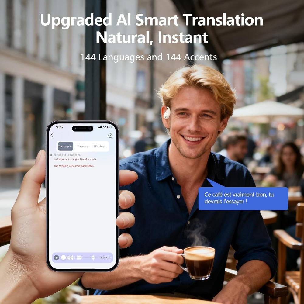 144 Language Real-time Transla - огляд і ціна Earbuds Charging Case