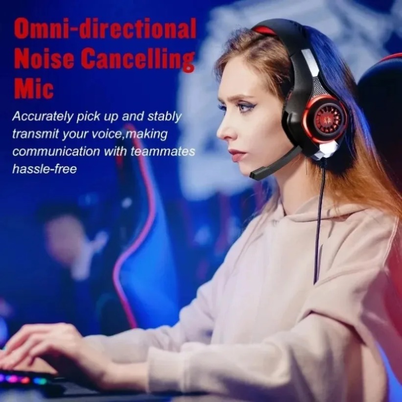 LED Gaming Headphones with Mic - огляд і ціна Gaming Headset Rgb