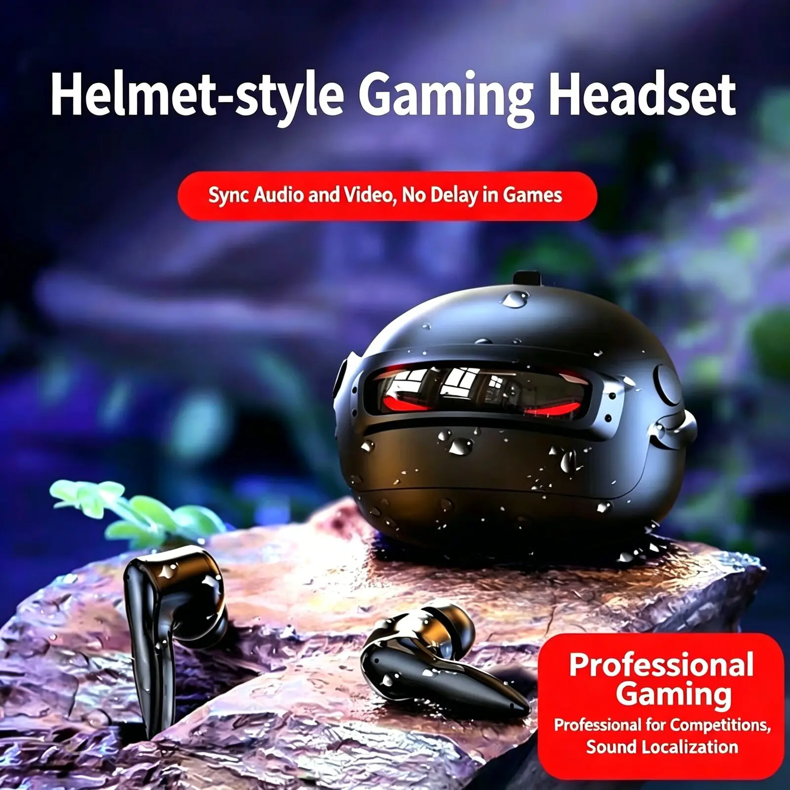 Helmet Style Gaming  Wireless  - огляд і ціна Gaming Headset Rgb