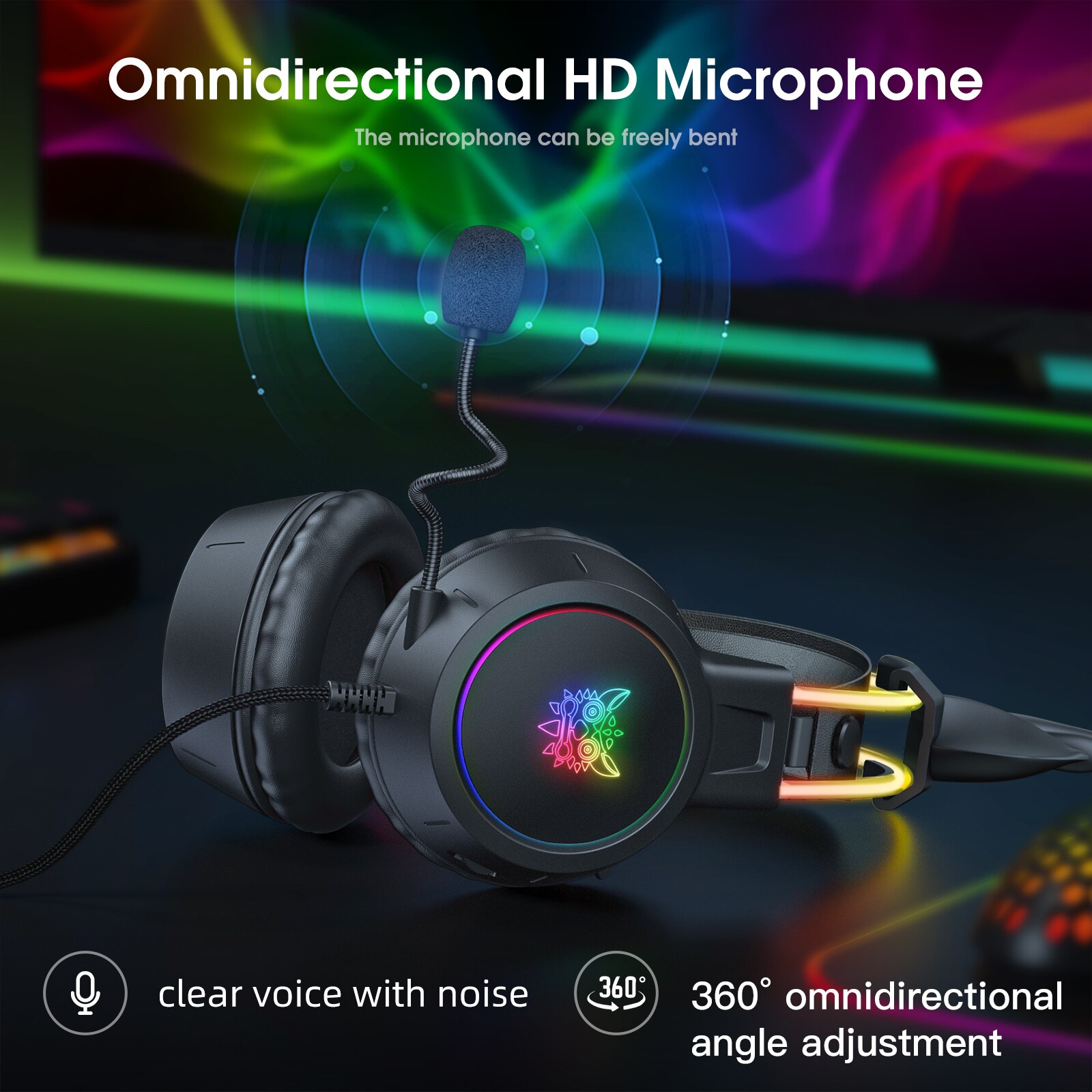 ONIKUMA Gaming Headset for 202 - огляд і ціна Gaming Headset Rgb
