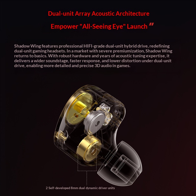 KZ Shadow Wing Earphone Wired  - огляд і ціна Wired Earphone Mic