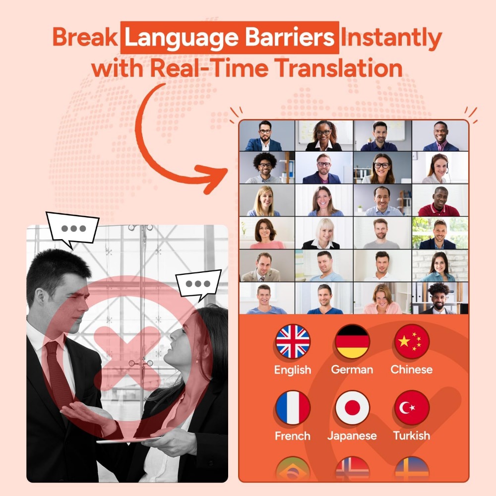 Real-Time Translation Earbuds: - огляд і ціна Noise Cancelling Headphone