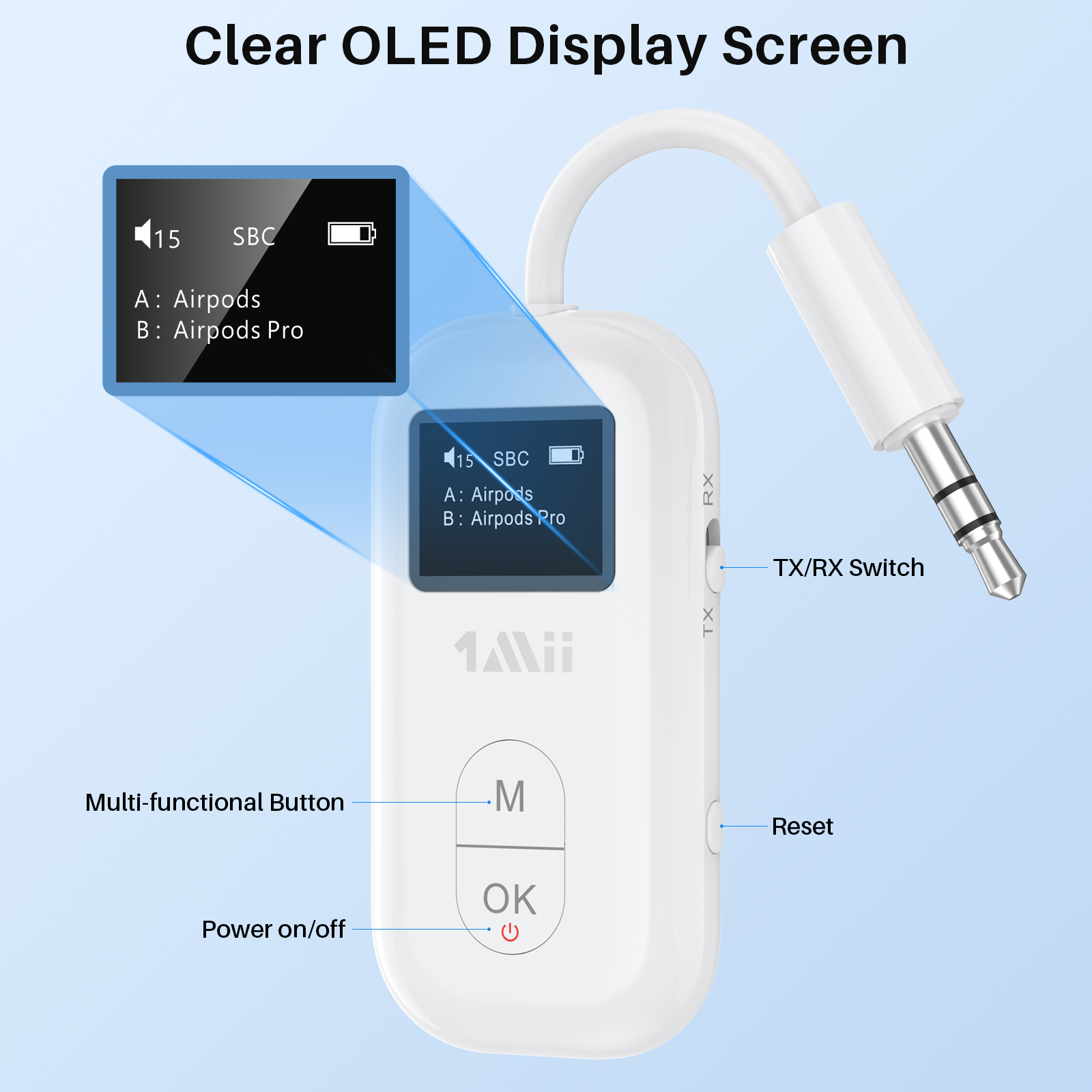 1Mii Airplane 3.5mm AUX Blueto - огляд і ціна Bluetooth Adapter Receiver