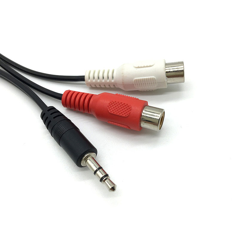 3.5 Jack Male to 2RCA 2AV Fema - огляд і ціна Earphone Splitter Jack