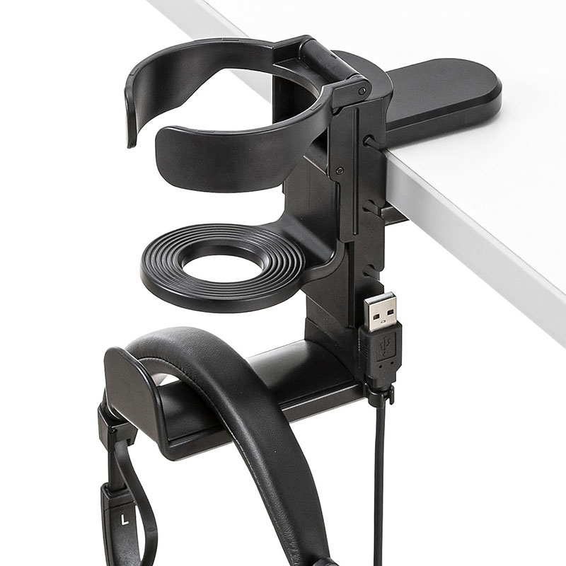 Desk Cup Holder with Headphone - огляд і ціна Headphone Stand Desk